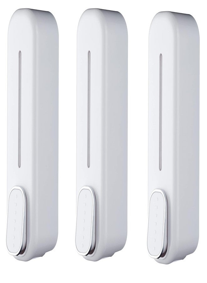 Alturas ABS Wall Mounted Liquid Soap Dispenser Shampoo Sanitizer Gel Dispenser for Bathroom and Kitchen- Set of 3 (350 ml, Dolphin White) - Image 1